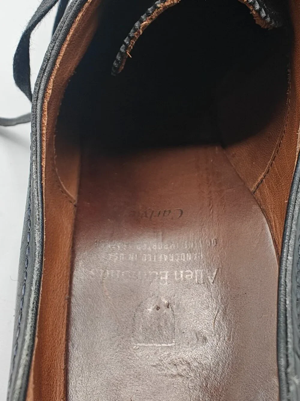Allen Edmonds Carlyle Oxford Mens 9.5 D Black Good Leather Dress Shoes 8830